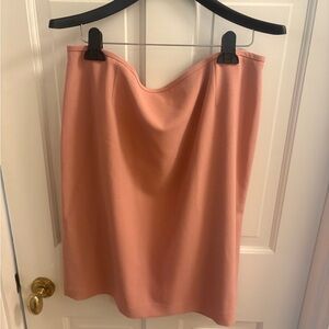 Elegant Peach Pink Women's Work Skirt